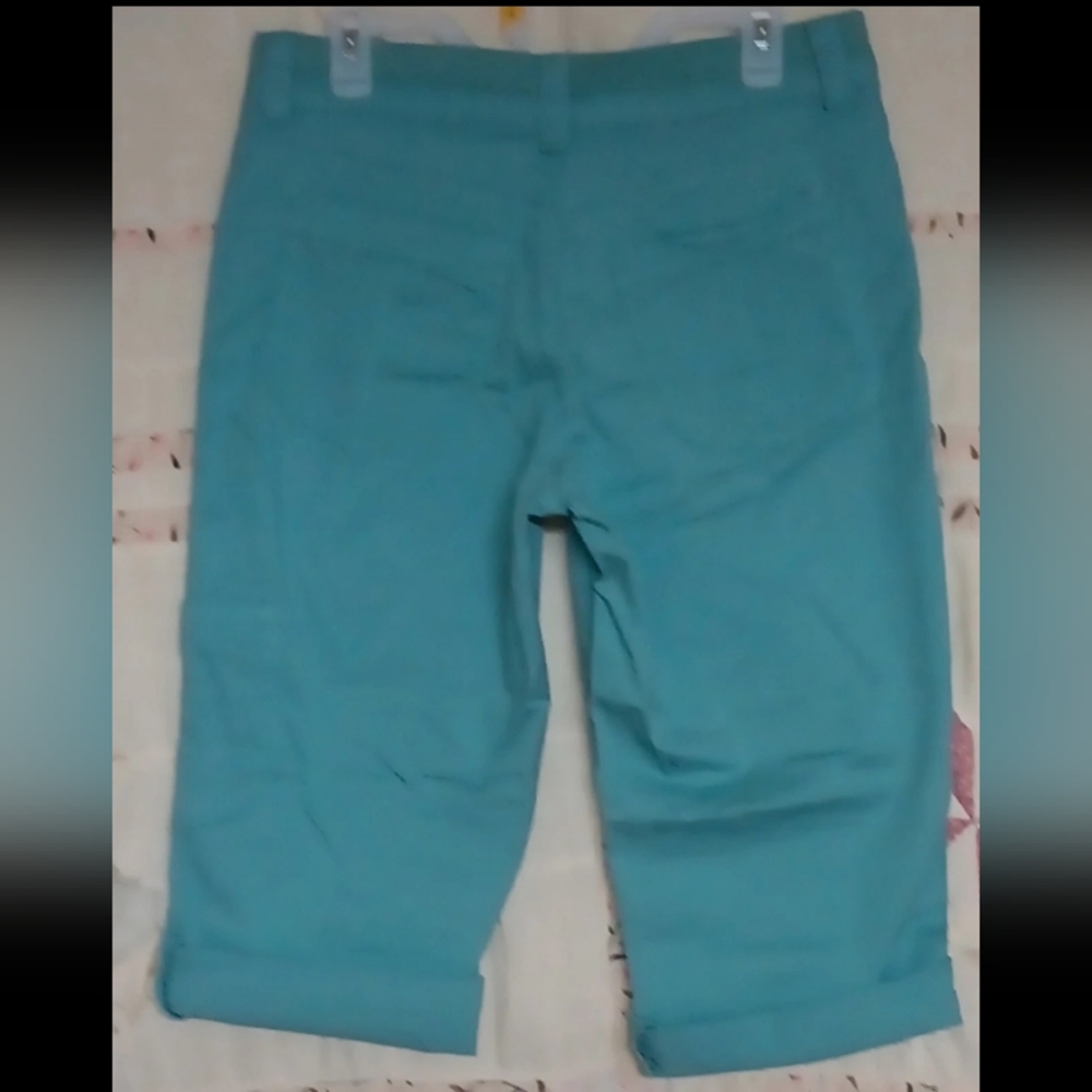 Women's Riders by Lee green capri pants 12 34" waist
